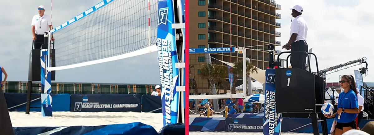 NCAA Mandates Official Stands for Beach Volleyball